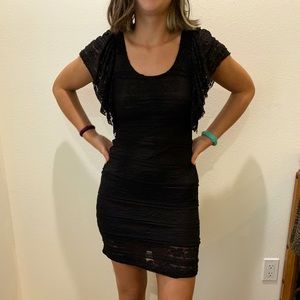 Blue Bird black lace dress